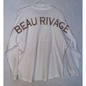 MGM Resorts Beau Rivage Hotel Casino Spirit Jersey sz M White Gold Long Sleeve